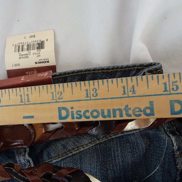 Mudd Juniors Flare Jeans with Belt Size 7 - Picture 8 of 9